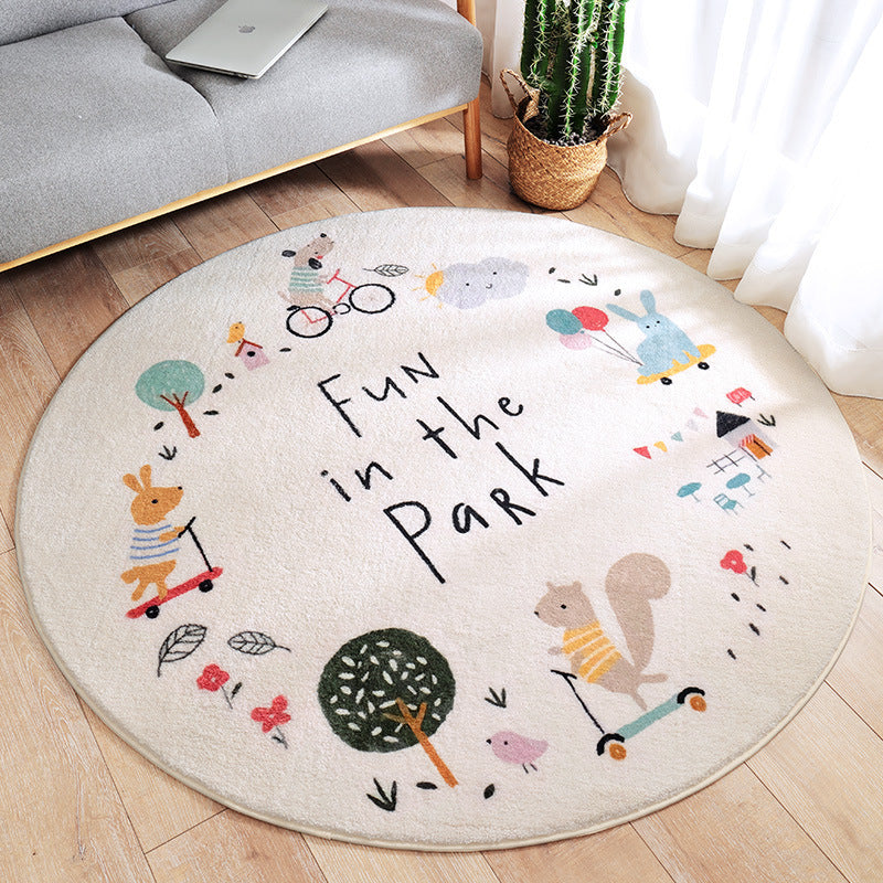 Playful Round Rug