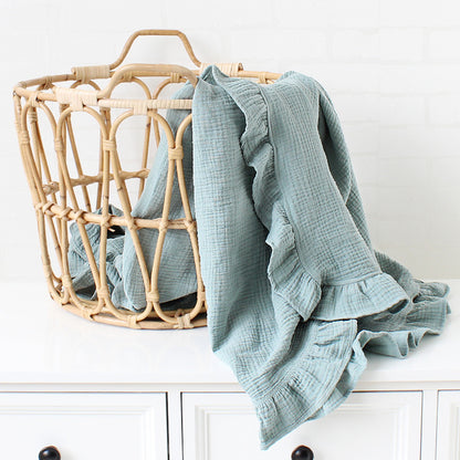 Snuggle Chic Ruffle Baby Blanket