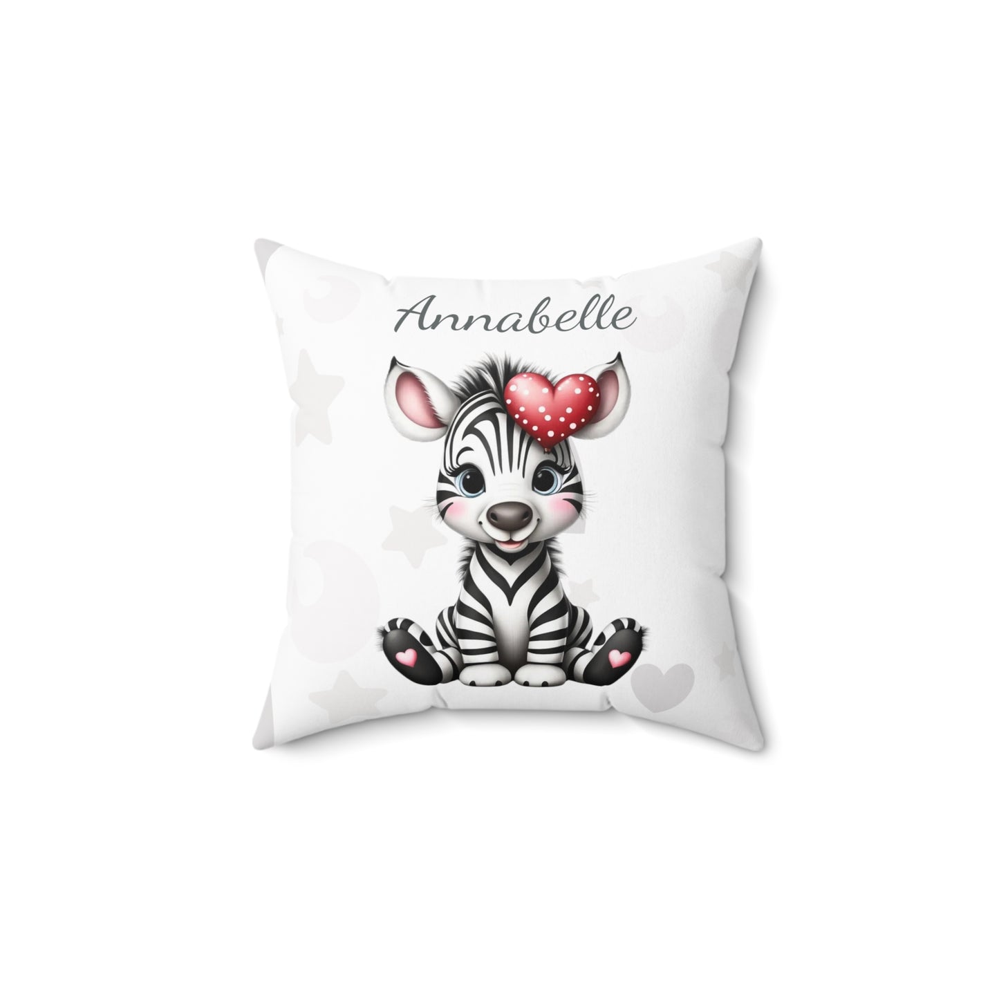 Zara the Zebra - Personalized Nursery Pillow