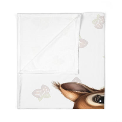 Sammy the Squirrel - Personalized Baby Swaddle Blanket