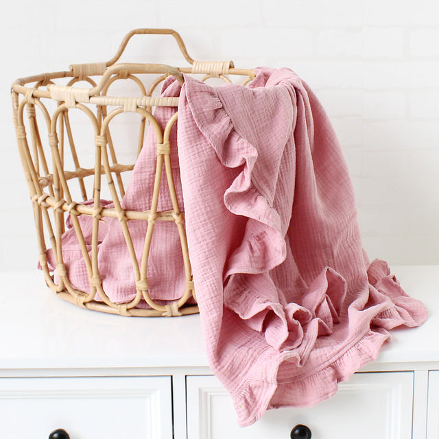 Snuggle Chic Ruffle Baby Blanket