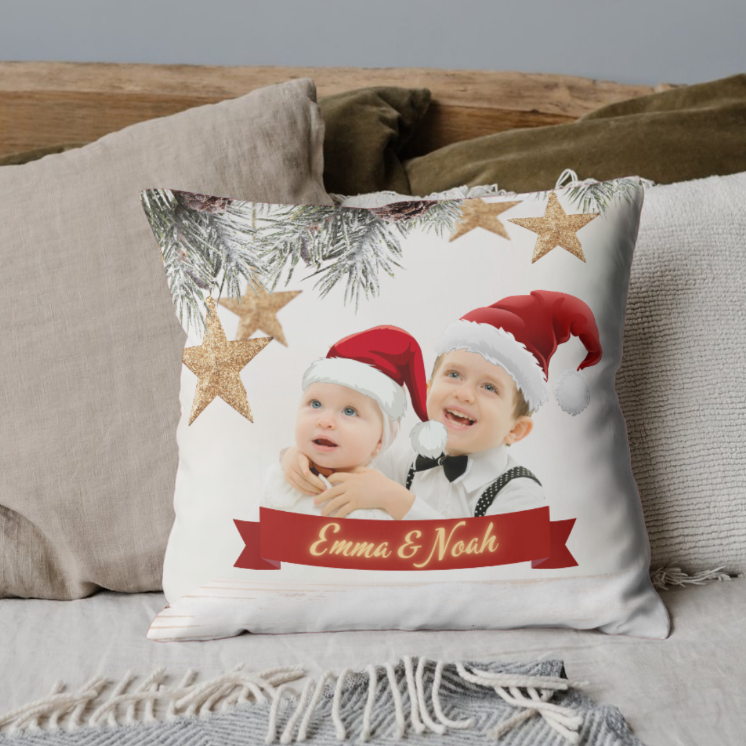 Personalized Christmas Charm Cushion