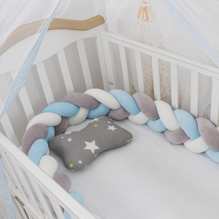 Braided Crib Bumper - Available in 6 Colors and 4 Sizes – BlueBird Baby